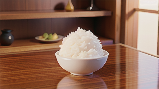 見た目と感触：理想の蒸米の状態
